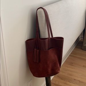 ABLE leather & suede bag